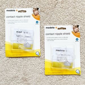 Set of 2 Medela contact nipple shields